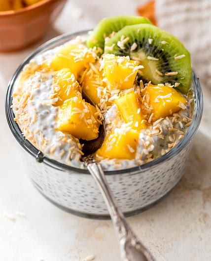 Tropical Chia Pudding Breakfast Bowl