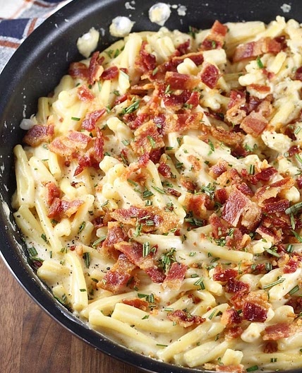Bacon White Cheddar Pasta