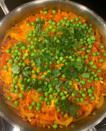 One Pan Chicken and Chorizo Paella