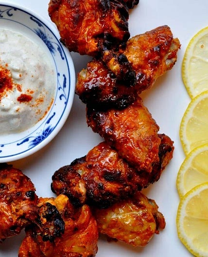 Tandoori Chicken Wings with Smokey Riata