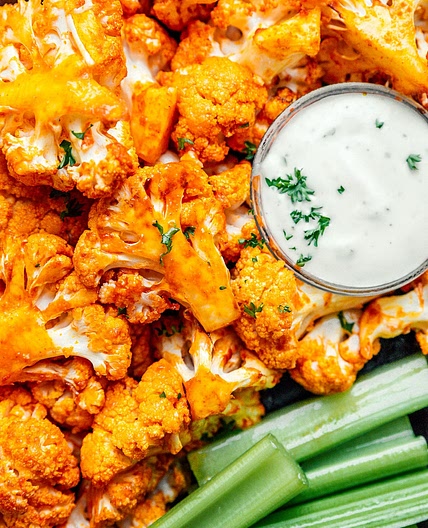 Air Fryer Buffalo Cauliflower Wings (5 Ingredients)