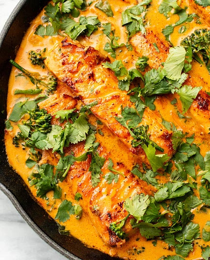 Salmon Coconut Curry