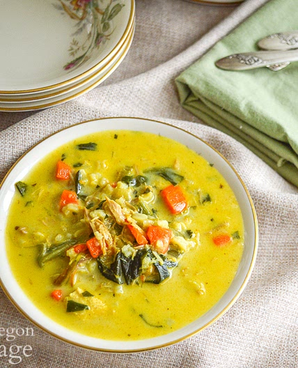 Curried Turkey and Rice Soup (or Chicken)
