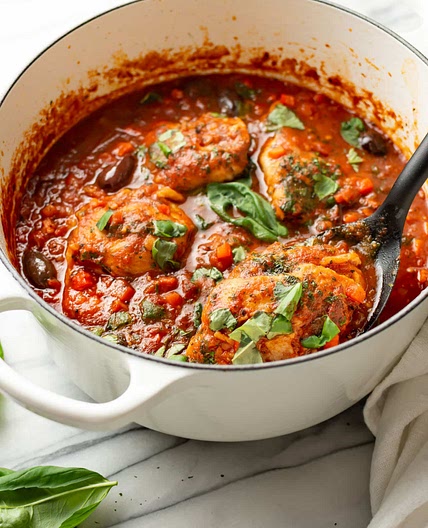 Easy Chicken Cacciatore