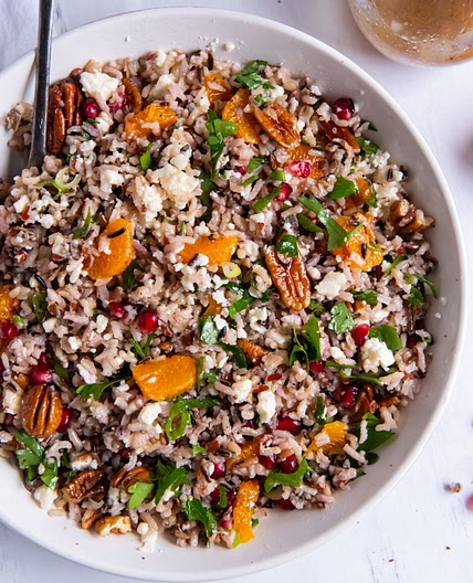 Wild Rice Salad with Orange and Pomegranate