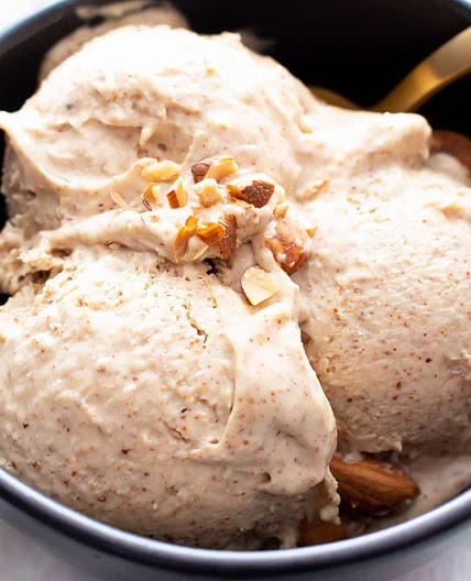 4 Ingredient Almond Butter Paleo Ice Cream (Keto, Vegan)