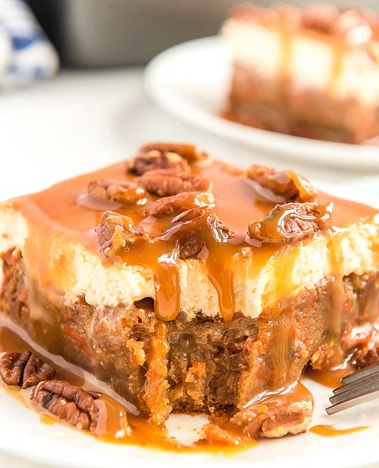 Caramel Carrot Cake Poke Cake