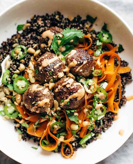 Lemongrass Meatball Bowls