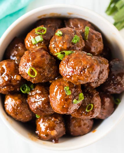 Crockpot Honey Garlic Meatballs