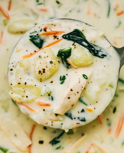 Creamy Chicken Gnocchi Soup (Olive Garden Copycat)
