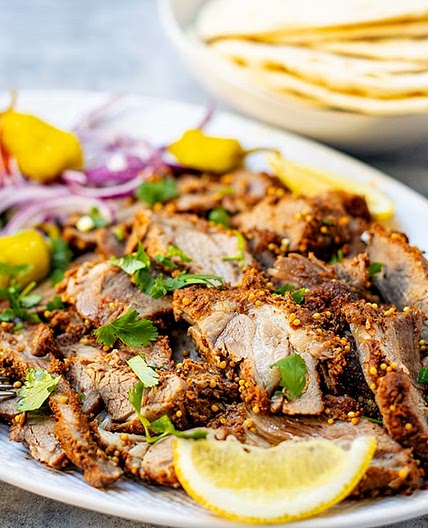 Instant Pot Lamb Souvlaki Wraps