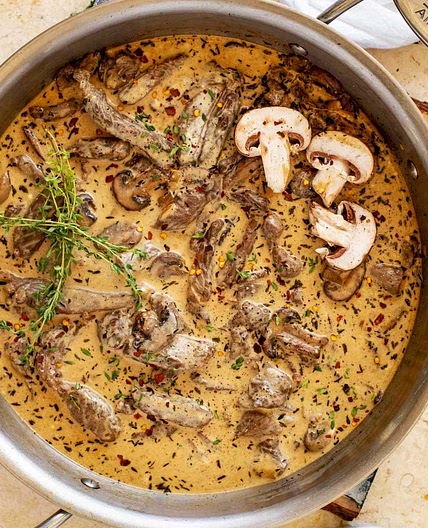 Keto Beef Stroganoff