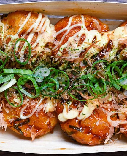 Authentic Takoyaki (Japanese Fried Octopus Balls)
