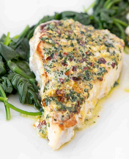 Ginger-Garlic Pan Roasted Swordfish