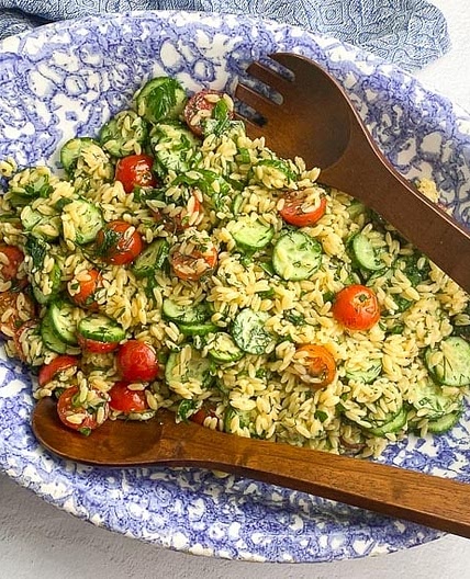 Low FODMAP Orzo Salad