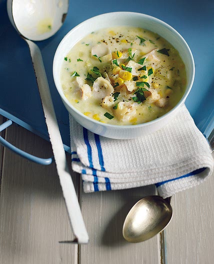 Smoked haddock and sweetcorn chowder