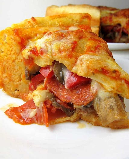 Double Decker Stuffed Pizza