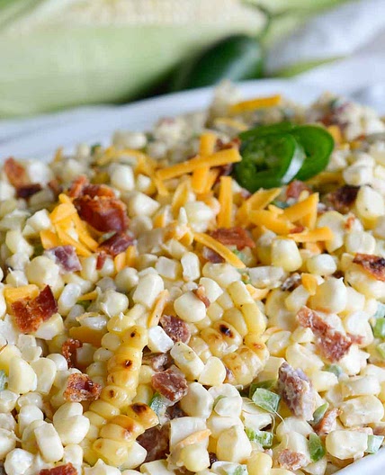 Jalapeño Popper Grilled Corn Salad