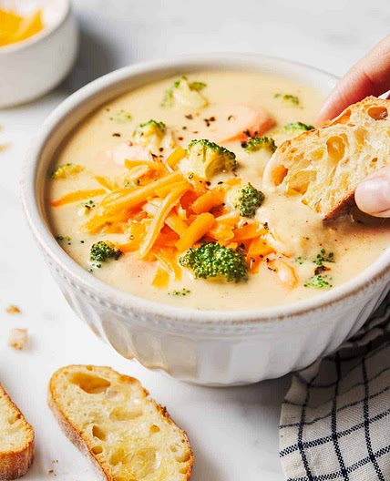 Basic + Awesome Broccoli Cheese Soup