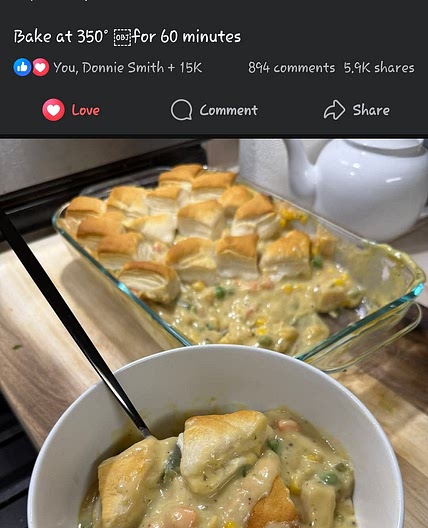 Casserole Pot Pie Recipe