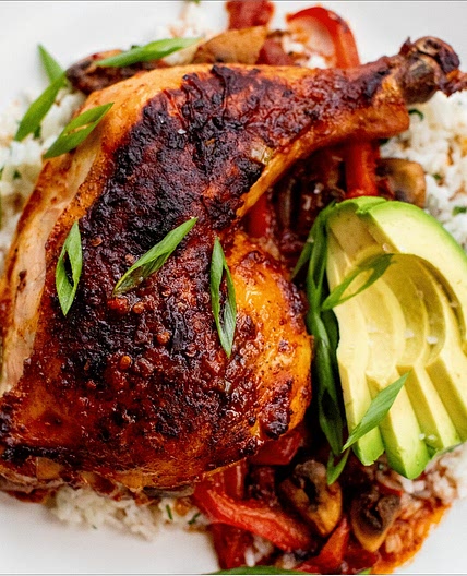 Honey-Chipotle Chicken and Rice