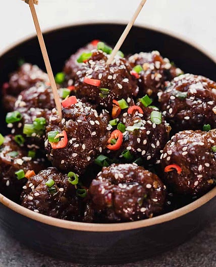 Sticky Thai Meatballs
