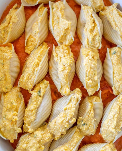 Pumpkin Ricotta Stuffed Shells