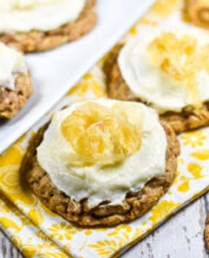 Parsnip Cookies with Cream Cheese Frosting and Candied Parsnips