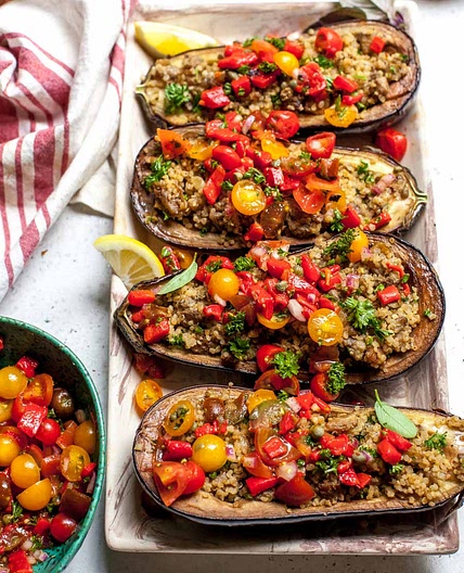 Mediterranean Eggplant Boats