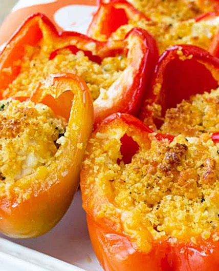 Cheesy Chicken Stuffed Peppers Recipe