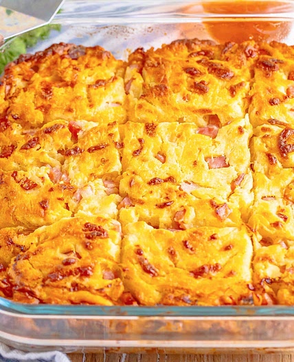 Ham and Cheese Butter Swim Biscuits