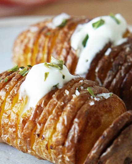Air Fryer Hasselback Potatoes