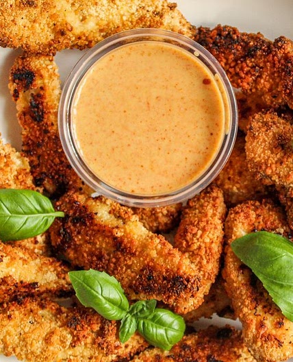 Crispy chicken dippers