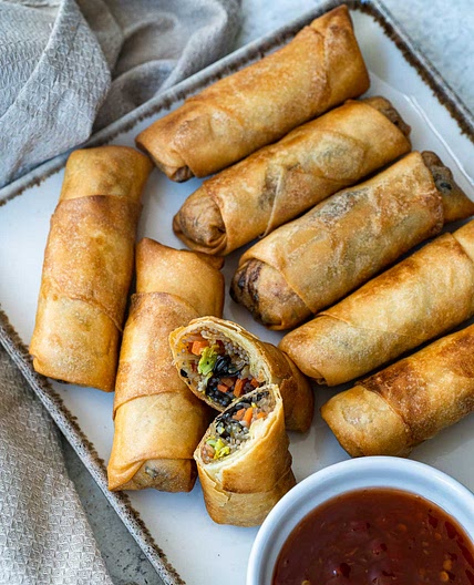 Crispy Vegan Spring Rolls
