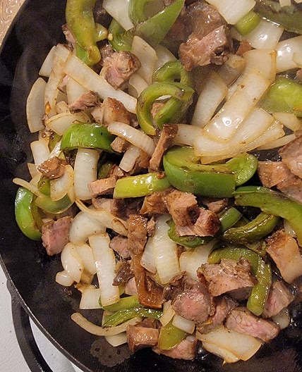 Ribeye fajitas.