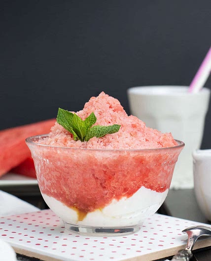 Shaved Watermelon Yogurt