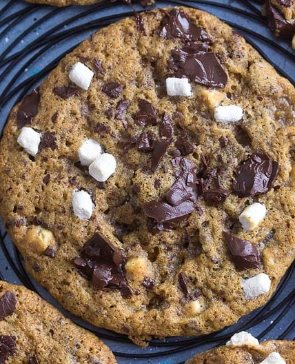 Low FODMAP S’More Chocolate Chunk Cookies