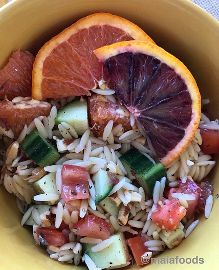 Orzo Salad with Oranges