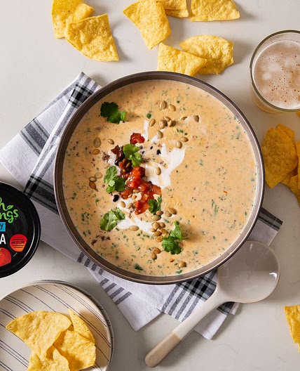 Fully-Loaded Taco Queso Dip