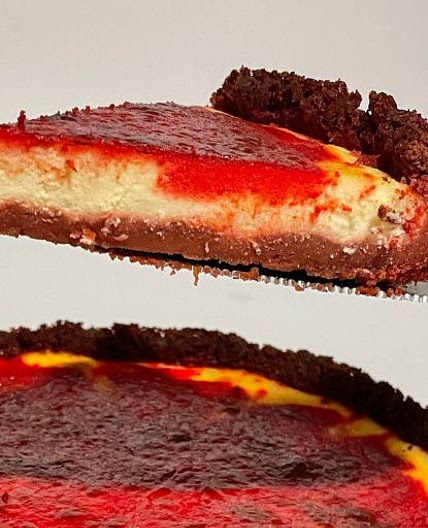 Red Velvet Marbled Cheesecake
