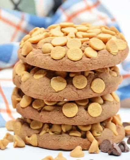 Crumble Chocolate Peanut Butter Cookies