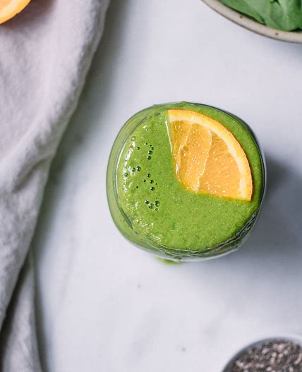 Iron-Boosting Orange Green Smoothie