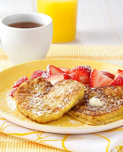 Almond French Toast Hearts
