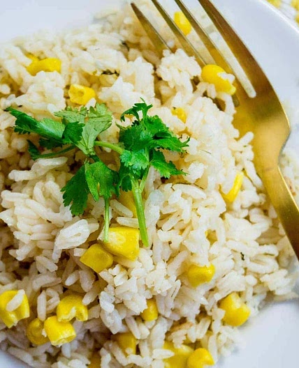 Arroz Con Maiz| White Rice with Corn Recipe