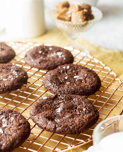 Double Chocolate Caramel Cookies