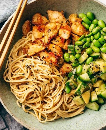 15 Minute Meal Prep: Sesame Noodle Bowls