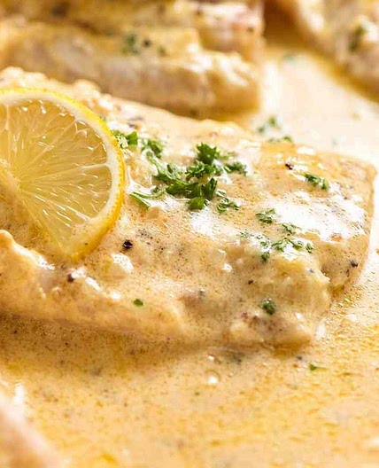 Baked Fish with Lemon Cream Sauce (One Baking Dish!)