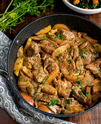 Stove Top Pork with Apples
