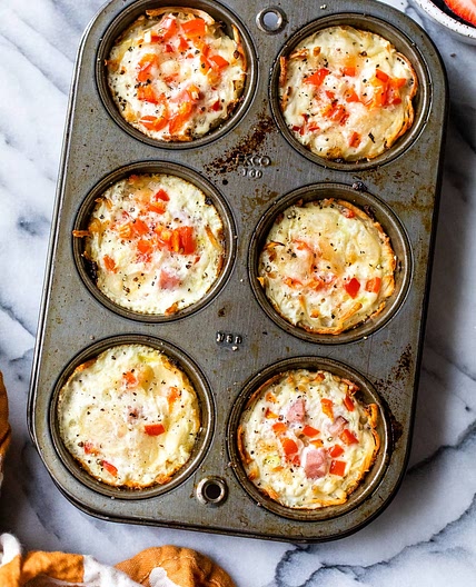 Hash Brown Egg White Nests