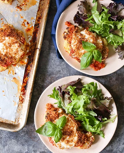 Roasted Cauliflower Parmesan
